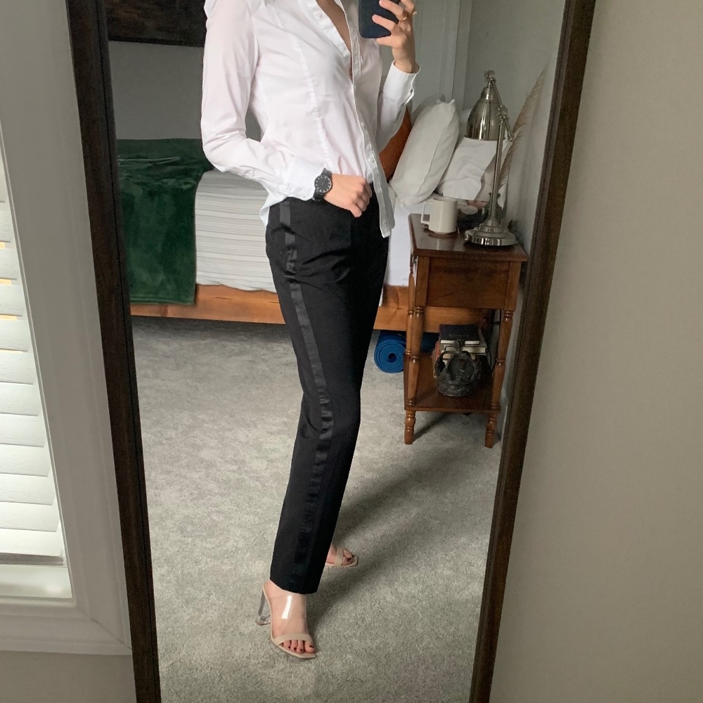 Tuxedo Stripe Suit Pant